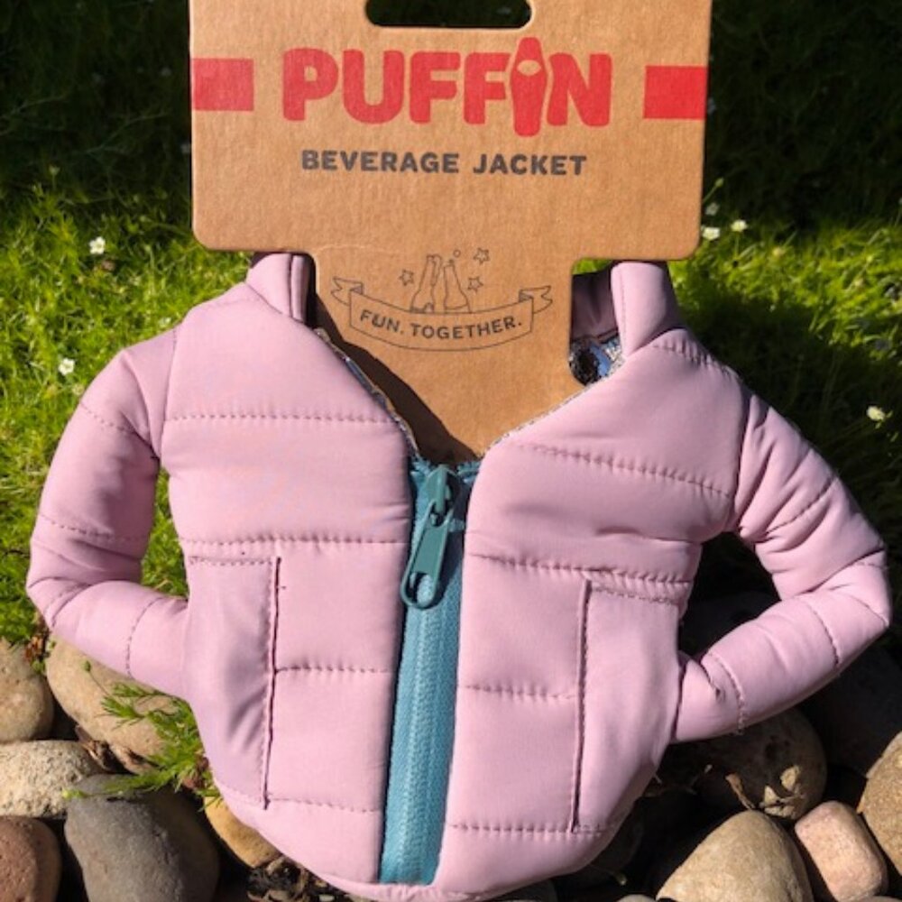 Puffer Jacket Drinkware Holder.. add some flare to your drinkware wardrobe!